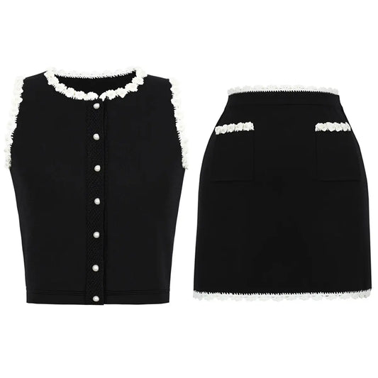 The Camilla Contrast Knit Two-Piece Set