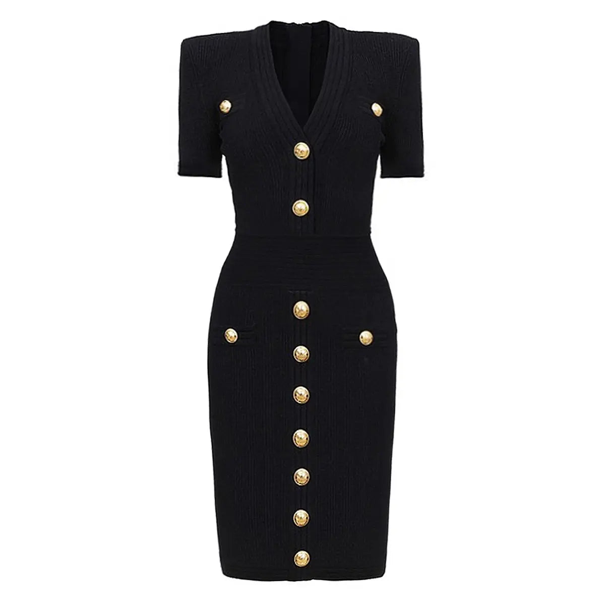 Elegant Black bandage dress
