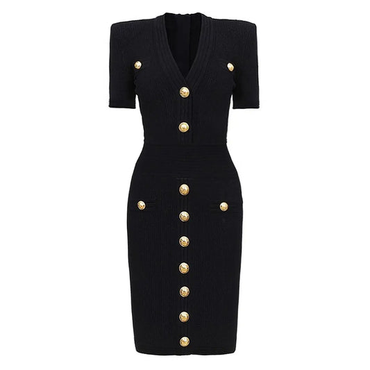 Elegant Black bandage dress