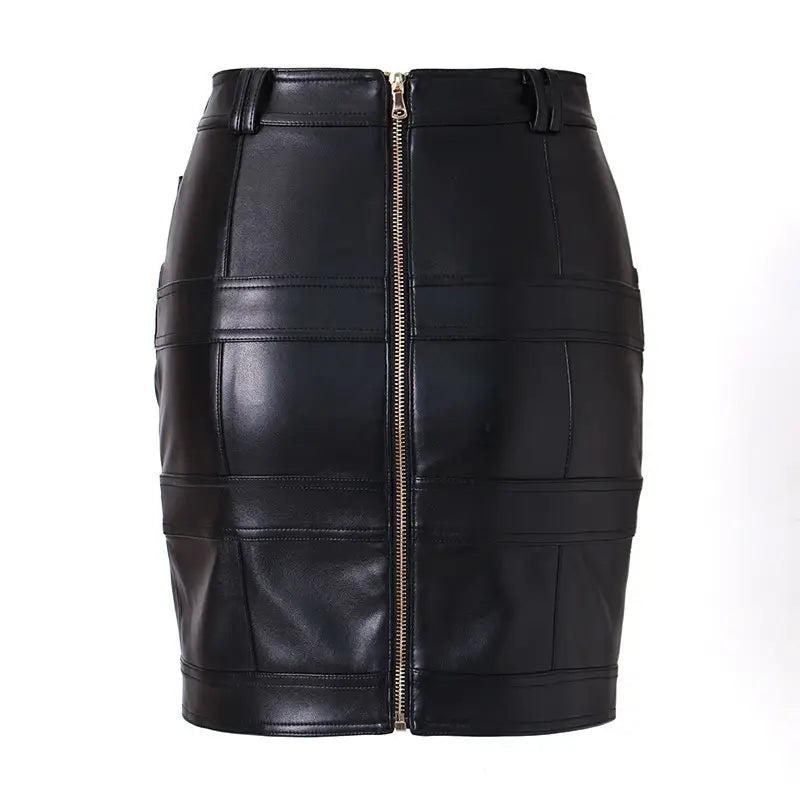 Front Row Fierce-Two Piece Faux Leather Set