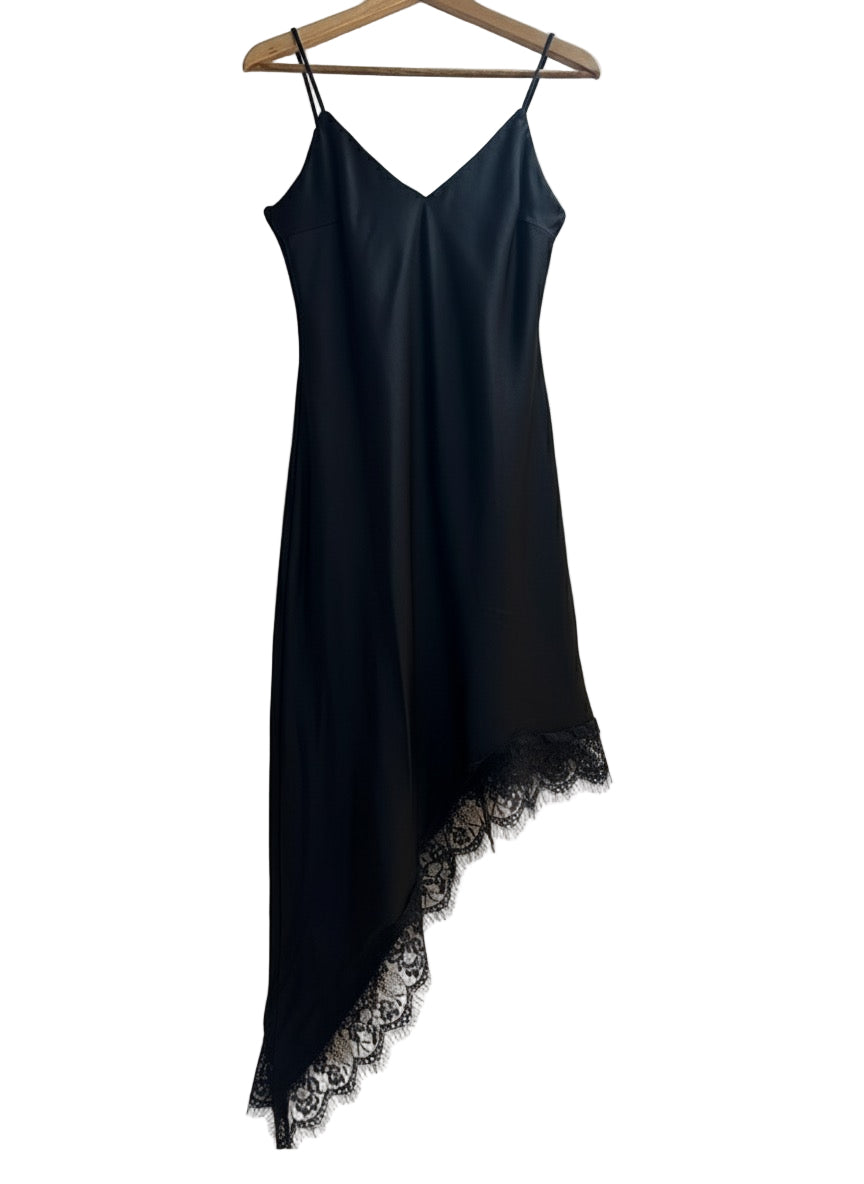 Lune Lace Slip Dress Collection Satin Asymmetrical Dresses